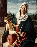 Michele da Verona Madonna and Child with the Infant Saint John the Baptist oil painting